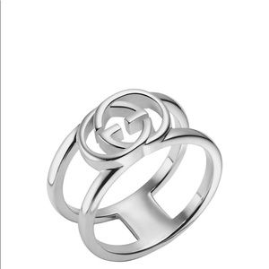 GUCCI Interlocking G Ring Silver925 Color:Silver Size 13